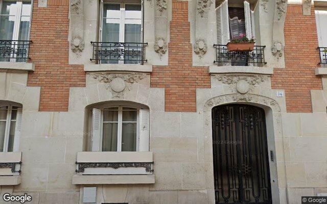 Façade : 36 avenue du Petit-Parc, Vincennes